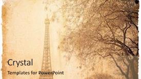  Presentation with eiffel tower paris france - Theme with prominence - old-fashioned the eiffel tower nickname background and a lemonade colored foreground