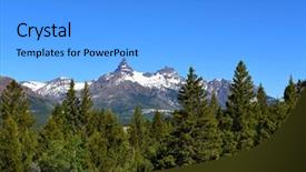  Presentation with wyoming - Slide set enhanced with prominence - pilot peak and index peak background and a  colored foreground