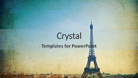  Presentation with eiffel tower paris france - Amazing presentation design having prominence - retro eiffel tower nickname la backdrop and a light blue colored foreground