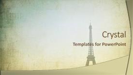  Presentation with eiffel tower paris france - Colorful presentation design enhanced with prominence - retro style eiffel tower nickname backdrop and a lemonade colored foreground