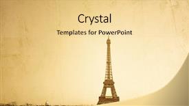  Presentation with eiffel tower paris france - Amazing presentation theme having modern blank high definition backdrop and a white colored foreground