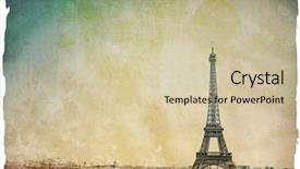  Presentation with notre dame de paris france - Colorful presentation theme enhanced with plastic bowl full and overflowing with dry pet - cat food bits on white table background top view mock-up backdrop and a light gray colored foreground.