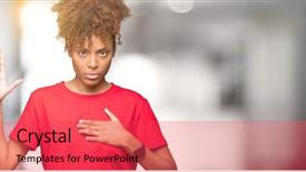  Presentation with christian african american men - Presentation consisting of promises - beautiful young african american woman background and a  colored foreground