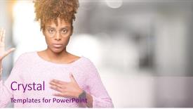  Presentation with generational african american culture - Cool new PPT theme with promises - beautiful young african american woman backdrop and a  colored foreground