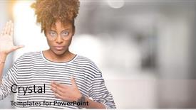  Presentation with ophthalmology african american models - Colorful PPT theme enhanced with promises - beautiful young african american woman backdrop and a  colored foreground