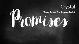  Presentation with breaking promises - Audience pleasing PPT theme consisting of promises-written-on-a-chalkboard backdrop and a  colored foreground