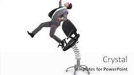  Presentation with promotion - Slide deck having promotion-concept-with-businessman-ejected background and a white colored foreground