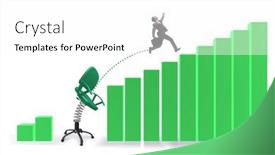  Presentation with promotion - Theme enhanced with promotion-concept-with-businessman-ejected background and a white colored foreground