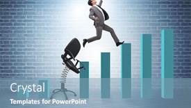  Presentation with promotion - Beautiful theme featuring promotion-concept-with-businessman-ejected backdrop and a light blue colored foreground