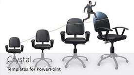  Presentation with promotion - PPT theme with promotion-concept-with-businessman background and a light gray colored foreground