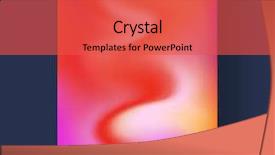  Presentation with abstract orange color wave design - Slide deck with promotion proposal - bright color abstract pattern background background and a red colored foreground