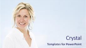  Presentation with promotion - Beautiful slide set featuring promotion proposal - tourist guide woman backdrop and a  colored foreground