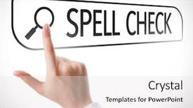  Presentation with search - Slides consisting of proof reading - spell check written in search background and a white colored foreground