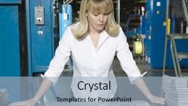  Presentation with sports newspaper - Cool new theme with proof reading - young serious woman checking newspaper backdrop and a light blue colored foreground