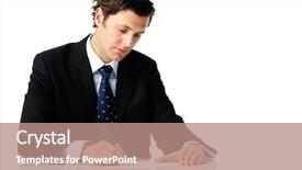  Presentation with smart - Slide deck featuring proofreading - attractive man in a smart background and a coral colored foreground