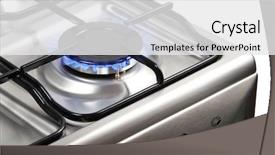  Presentation with gas - Amazing slides having propane - gas burner backdrop and a white colored foreground