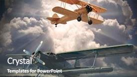  Presentation with retro 1920s english style gangster - Cool new PPT layouts with valley overlooking the sea arctic backdrop and a gray colored foreground