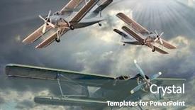  Presentation with retro 1920s english style gangster - Presentation featuring propeller - retro style picture background and a gray colored foreground