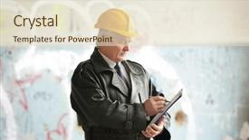  Presentation with building insurance - Amazing presentation theme having property damage - insurance adjuster in devastated room backdrop and a lemonade colored foreground