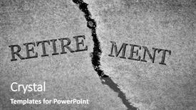  Presentation with property damage - Cool new slide deck with property damage - old cracked sidewalk broken backdrop and a gray colored foreground