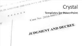  Presentation with property damage - Beautiful slides featuring property damage claims - detail of legal papers judgment backdrop and a white colored foreground