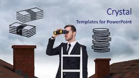  Presentation with property - PPT theme enhanced with property ladder with roof background and a lemonade colored foreground