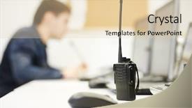  Presentation with property management - Theme consisting of property management - video monitoring surveillance security system background and a lemonade colored foreground