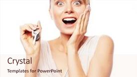  Presentation with real estate purchase - Colorful presentation enhanced with property management leasing - business real estate and office backdrop and a lemonade colored foreground