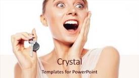  Presentation with real estate - Colorful presentation design enhanced with property management leasing - business real estate and office backdrop and a lemonade colored foreground