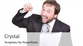  Presentation with ceiling designs abstract architecture white - PPT layouts enhanced with property management leasing - young attractive businessman on white background and a white colored foreground