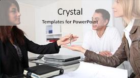  Presentation with property - Amazing presentation theme having property owners getting keys backdrop and a light gray colored foreground