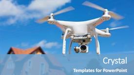  Presentation with real estate - Beautiful theme featuring property protection or real estate backdrop and a light blue colored foreground