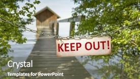  Presentation with property - Cool new slide set with property regulation - image of an old keep backdrop and a dark gray colored foreground