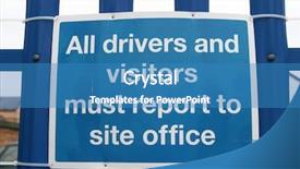  Presentation with news report - Beautiful presentation theme featuring property regulation - sign visitors report to site backdrop and a  colored foreground