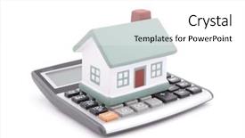  Presentation with mortgage - Amazing slides having property tax - mortgage calculator backdrop and a white colored foreground