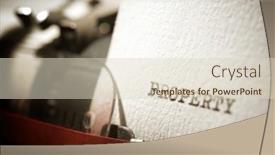  Presentation with property - Slides enhanced with property-word-written background and a soft green colored foreground