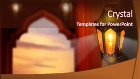  Presentation with eid mubarak - Slide set featuring prophet - islamic greeting cards for muslim background and a wine colored foreground