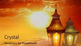  Presentation with islamic greeting eid mubarak cards - Amazing presentation theme having prophet - islamic greeting cards for muslim backdrop and a gold colored foreground