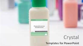  Presentation with bacteria - Slides consisting of propionibacterium-freudenreichii-bacteria-a-bacteria background and a  colored foreground