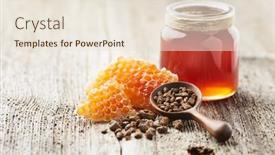  Presentation with honeycomb - Slide deck featuring propolis-tincture-with-honeycomb background and a lemonade colored foreground