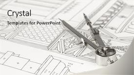  Presentation with architectural drawings - Slide deck consisting of proportion - drawings of architectural details background and a white colored foreground