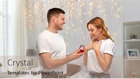  Presentation with engagement - PPT layouts having proposal-christmas-and-valentine-s background and a coral colored foreground