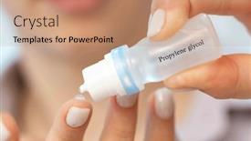  Presentation with preservative - Presentation theme having propylene-glycol-a-solvent background and a coral colored foreground