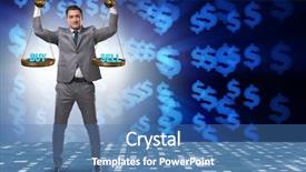  Presentation with media buying - Amazing theme having pros cons - businessman choosing between buying backdrop and a teal colored foreground