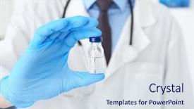  Presentation with vaccination - Beautiful PPT layouts featuring pros cons - doctor with medicine for vaccination backdrop and a sky blue colored foreground