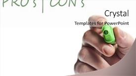  Presentation with marker - Colorful theme enhanced with pros cons - hand write with green marker backdrop and a white colored foreground