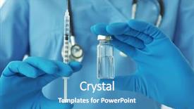  Presentation with vaccination - Slides featuring pros cons - nurse with syringe and medicine background and a teal colored foreground