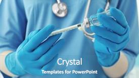  Presentation with vaccination - Colorful slide set enhanced with pros cons - nurse with syringe and medicine backdrop and a teal colored foreground