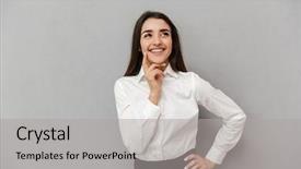  Presentation with successful - Amazing PPT layouts having pros cons - portrait of successful woman 20s backdrop and a light gray colored foreground