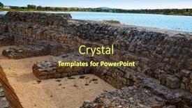  Presentation with dam - Slide deck having prosepina-roman-dam-near-merida background and a tawny brown colored foreground